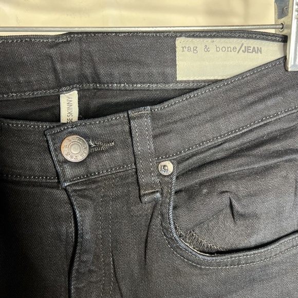 Rag Bone High-Rise Skinny Coal Jeans 25 - Picture 5 of 7